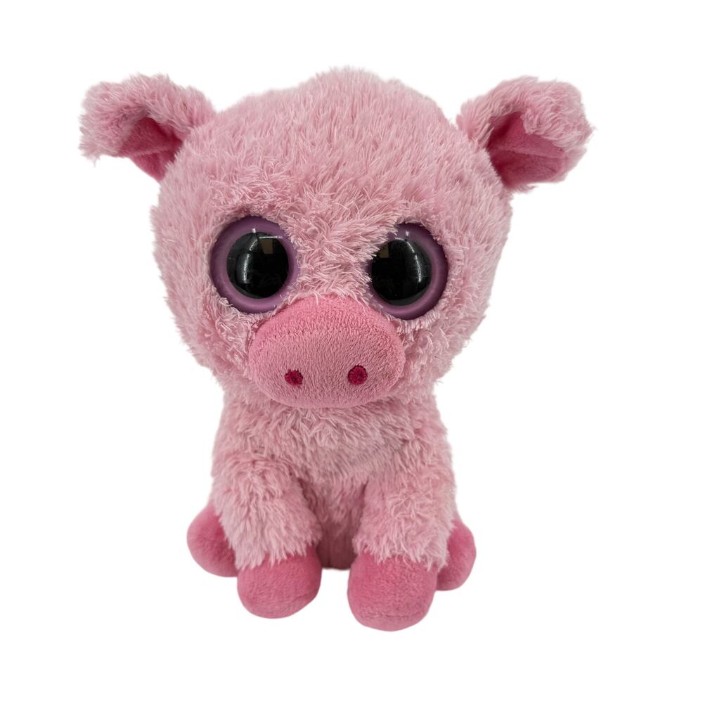 TY Beanie Boo 9" Corky the Pink Pig 2011 Retired TySilk Plush Stuffed Animal